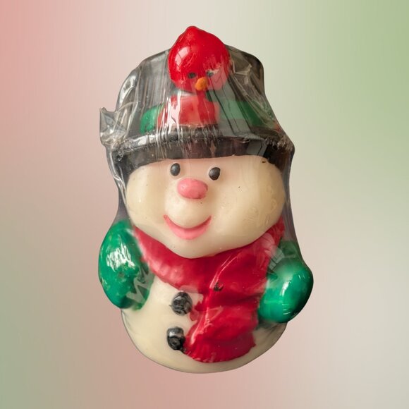 Vintage Carlton Cards Snowman Candle (Sealed) – Made in Hong Kong 🎅 - Picture 1 of 3